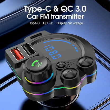 Universal Dual-Port Car FM Bluetooth Transmitter – Wireless Music, Hands-Free Calling &  Dual USB Charger