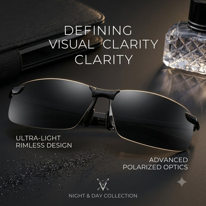 Polarized Half-Frame Sports Sunglasses – UV400 Outdoor Fishing &amp; Driving Eyewear Unisex