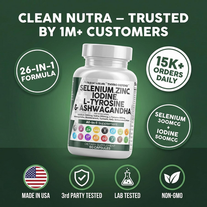 All-in-1 Selenium, Zinc, Iodine & Ashwagandha Capsules