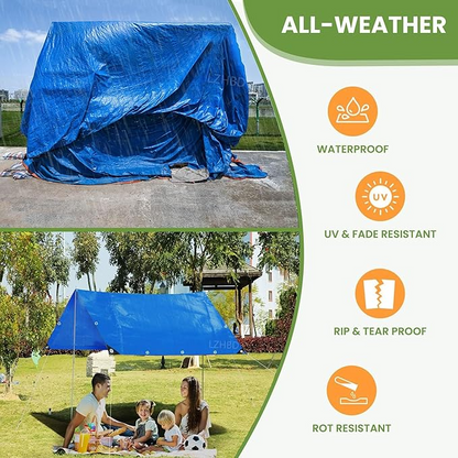 Heavy-Duty 950 GSM PVC Coated Tarpaulin Roll – Waterproof Cover for Trucks, Trailers & Industrial Use